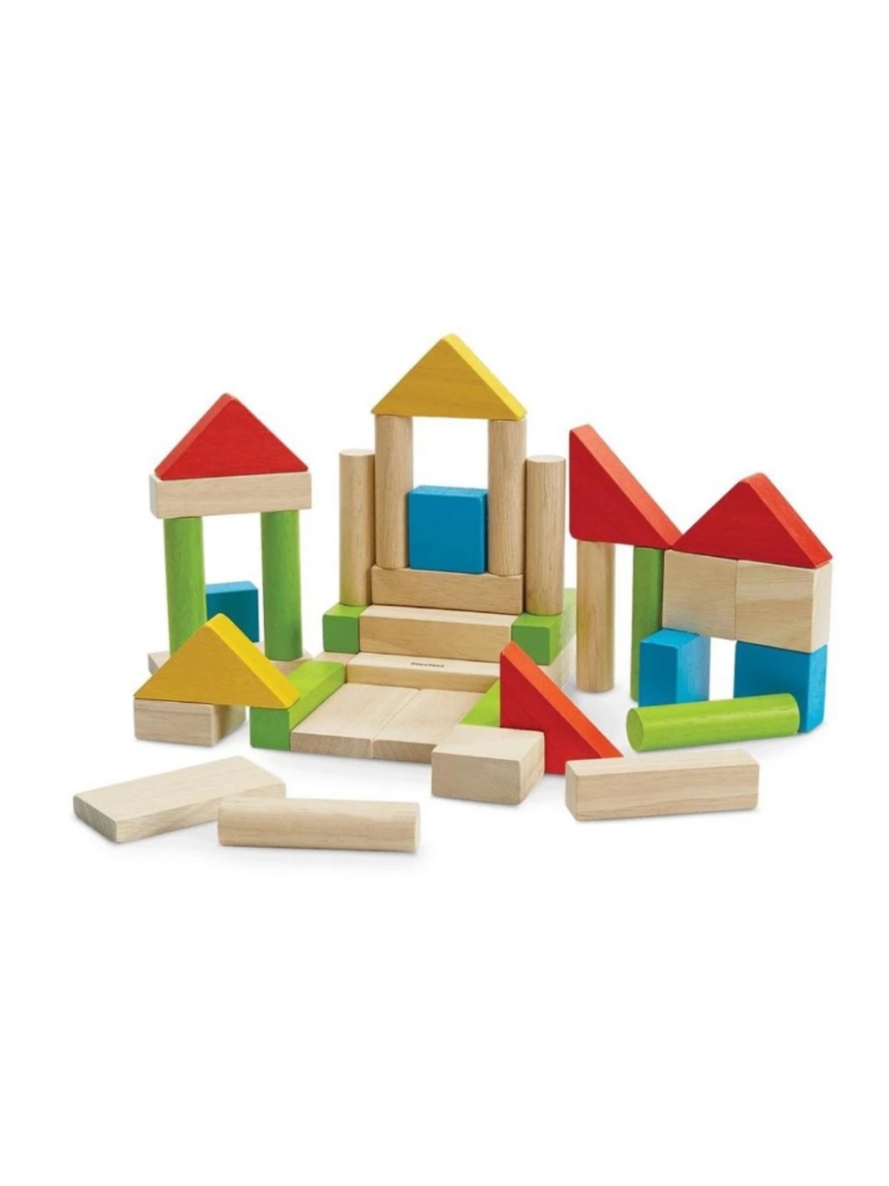 Plan Toys colourful and natural 50 unit blocks